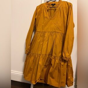 Cotton tiered pull over dress